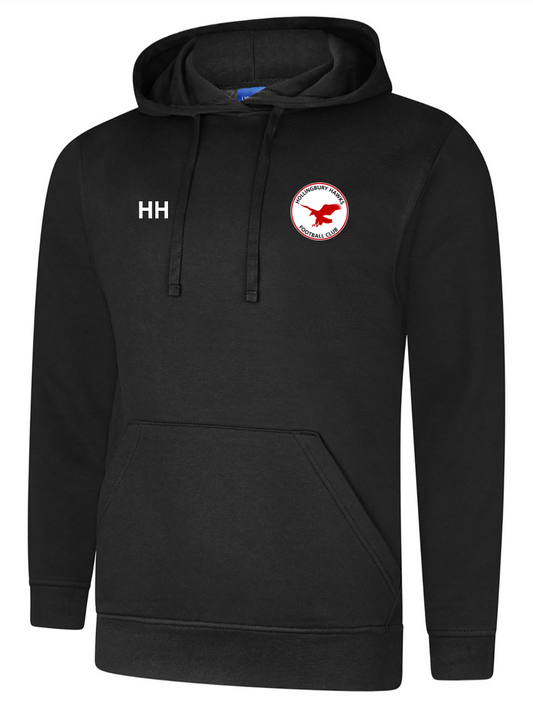 Hollingbury Hawks FC Hoody Black Adult (Uneek)