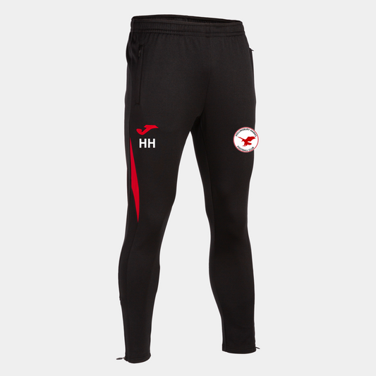 Hollingbury Hawks FC Training Pants Black/Red Adult (C7)