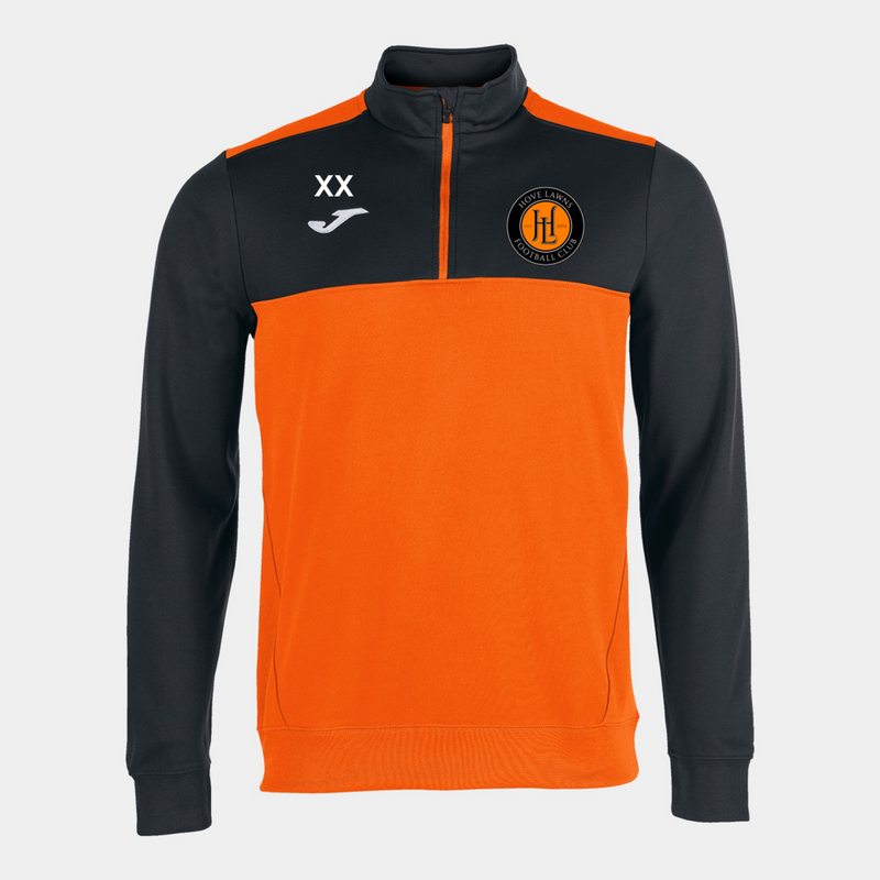 Hove Lawns FC 1/4 Zip Orange/Black (Winner)