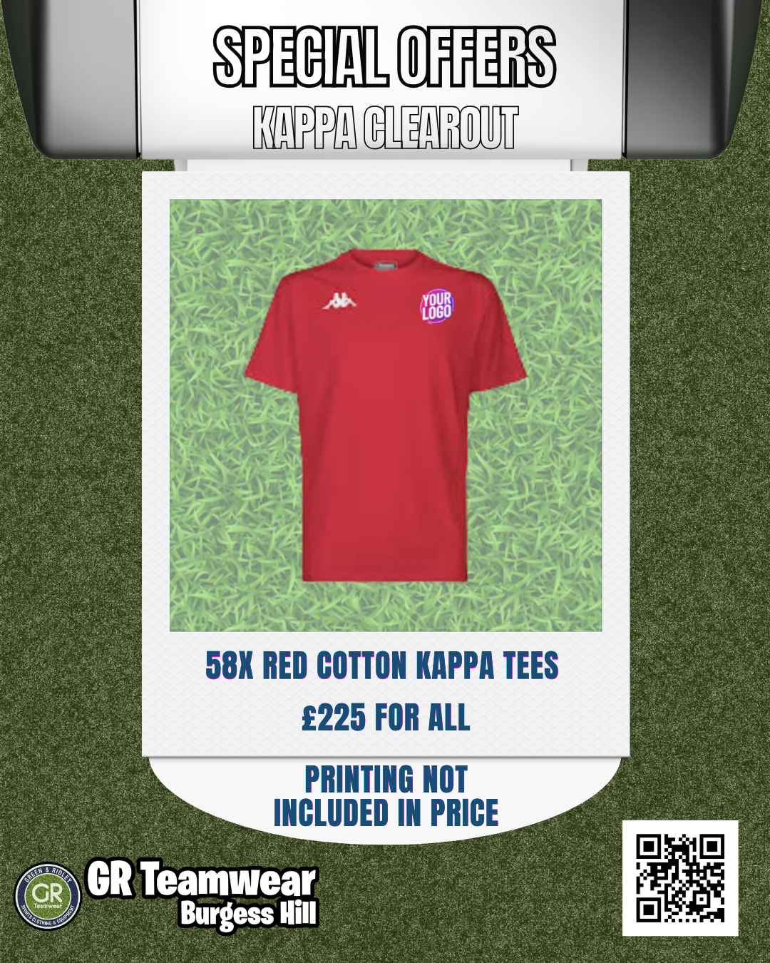Kappa Cotton Red Tee Bundle