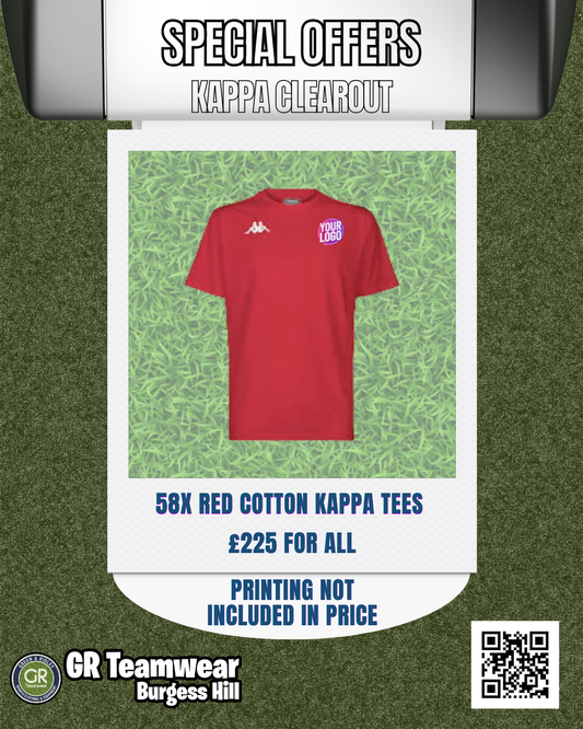 Kappa Cotton Red Tee Bundle