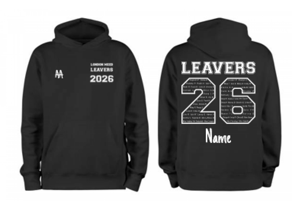 London Meed Leavers Hoodie 2026 Black