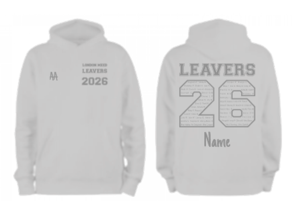 London Meed Leavers Hoodie 2026 Grey