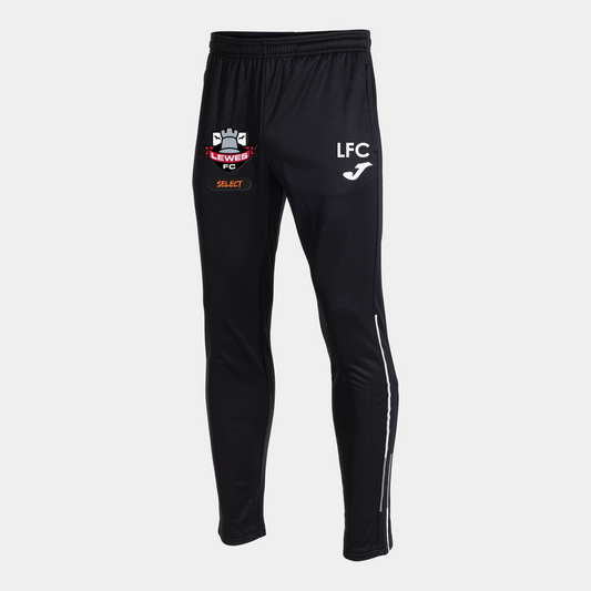 Lewes FC Select Coaches Training Pants Black/White Adult (C8)