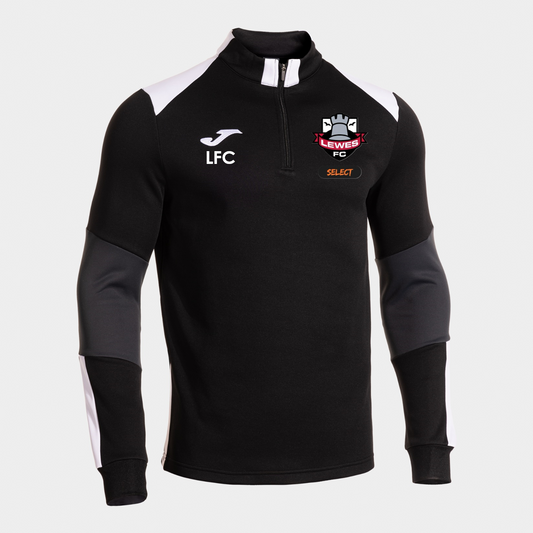 Lewes FC Select Coaches 1/4 Zip Black/White Adult (Danubio 4)