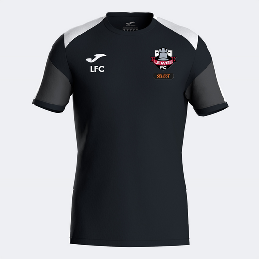 Lewes FC Select Coaches Tee Black/White Adult (Danubio 4)