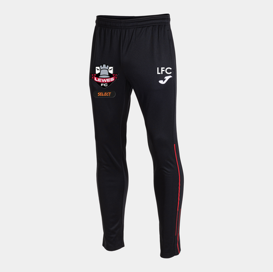 Lewes FC Select Training Pant Black/Red Adult (C8)