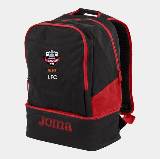 Lewes FC Select Rucksack Black/Red (Estadio)
