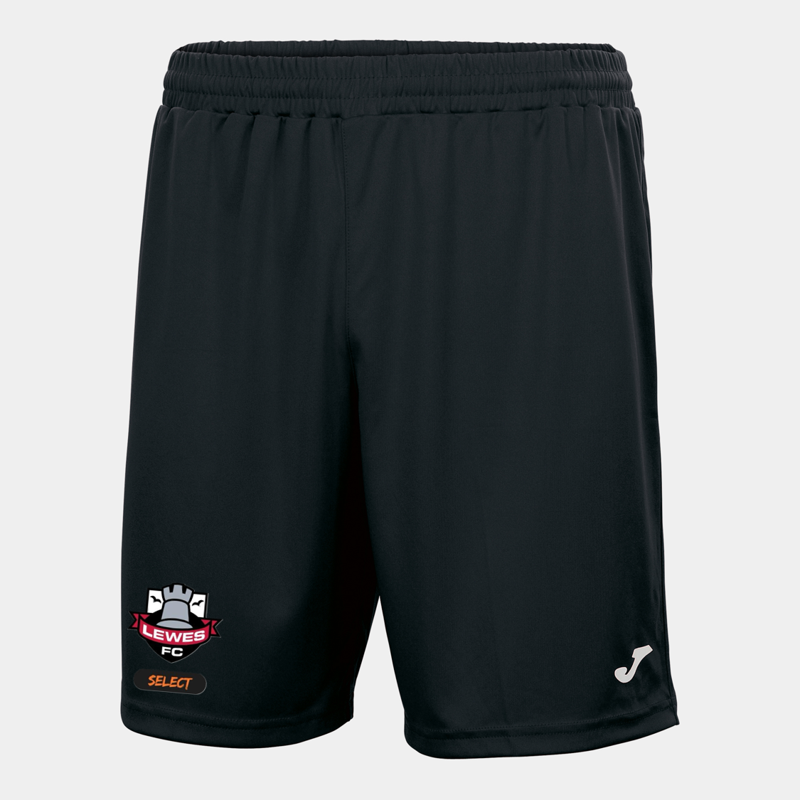 Lewes FC Select Match Shorts Unisex Fit Black Adult (Nobel)
