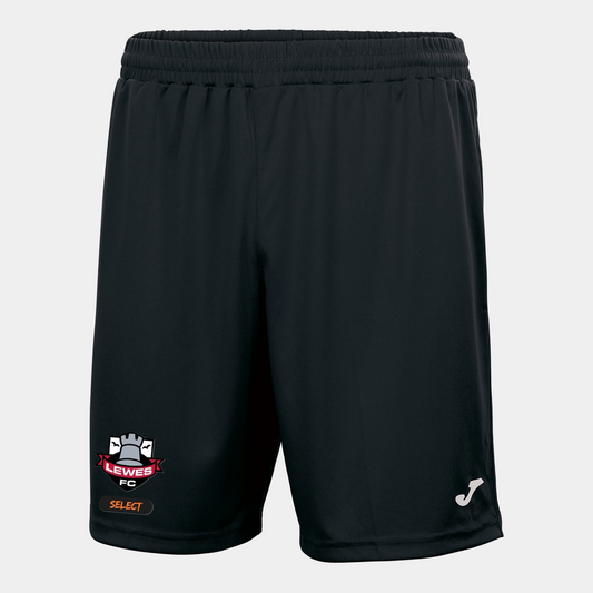 Lewes FC Select Match Shorts Unisex Fit Black Junior (Nobel)