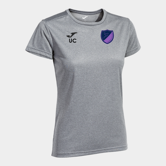 Uckfield College Tee Womens Fit Light Grey (Combi)