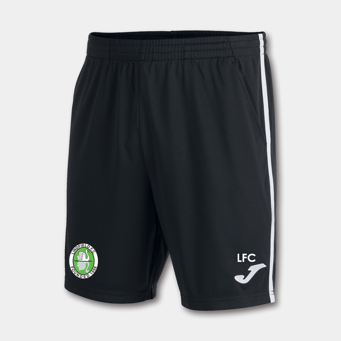 Lindfield FC Pocket Shorts Black/White Adult (Open 2)