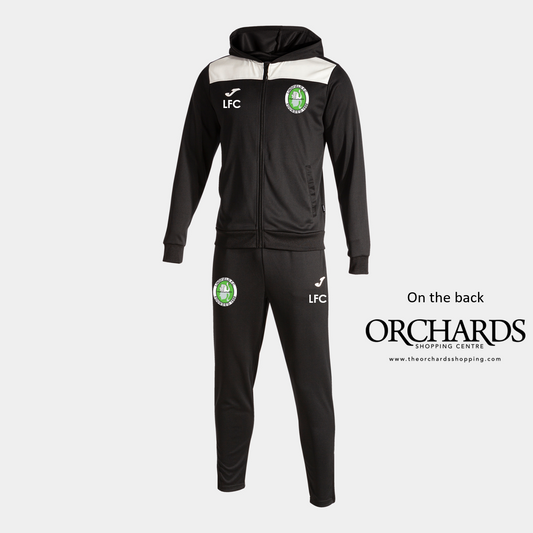 Lindfield FC Hooded Tracksuit Black/White Adult (Phoenix 2)