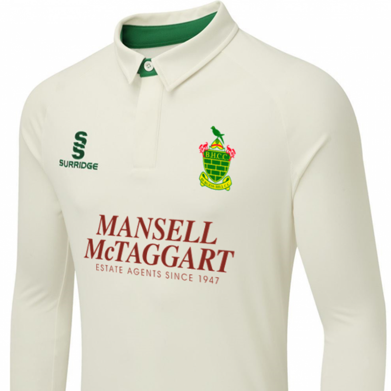 Burgess Hill Cricket Club Match Shirt Long Sleeved Adult (Ergo)