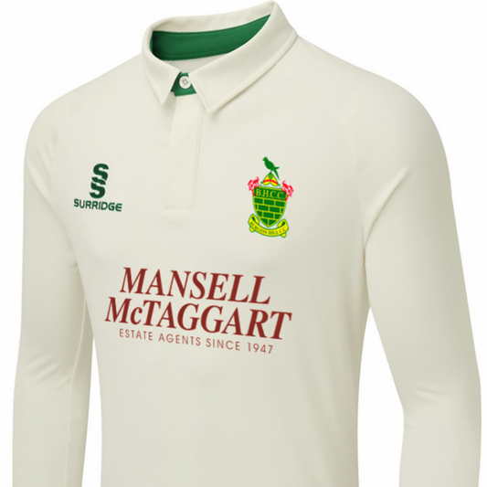 Burgess Hill Cricket Club Match Shirt Long Sleeved Adult (Ergo)