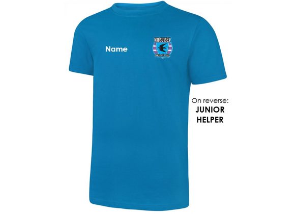 Mid Sussex Netball Junior Helpers Cotton Tee Turquoise (UC)