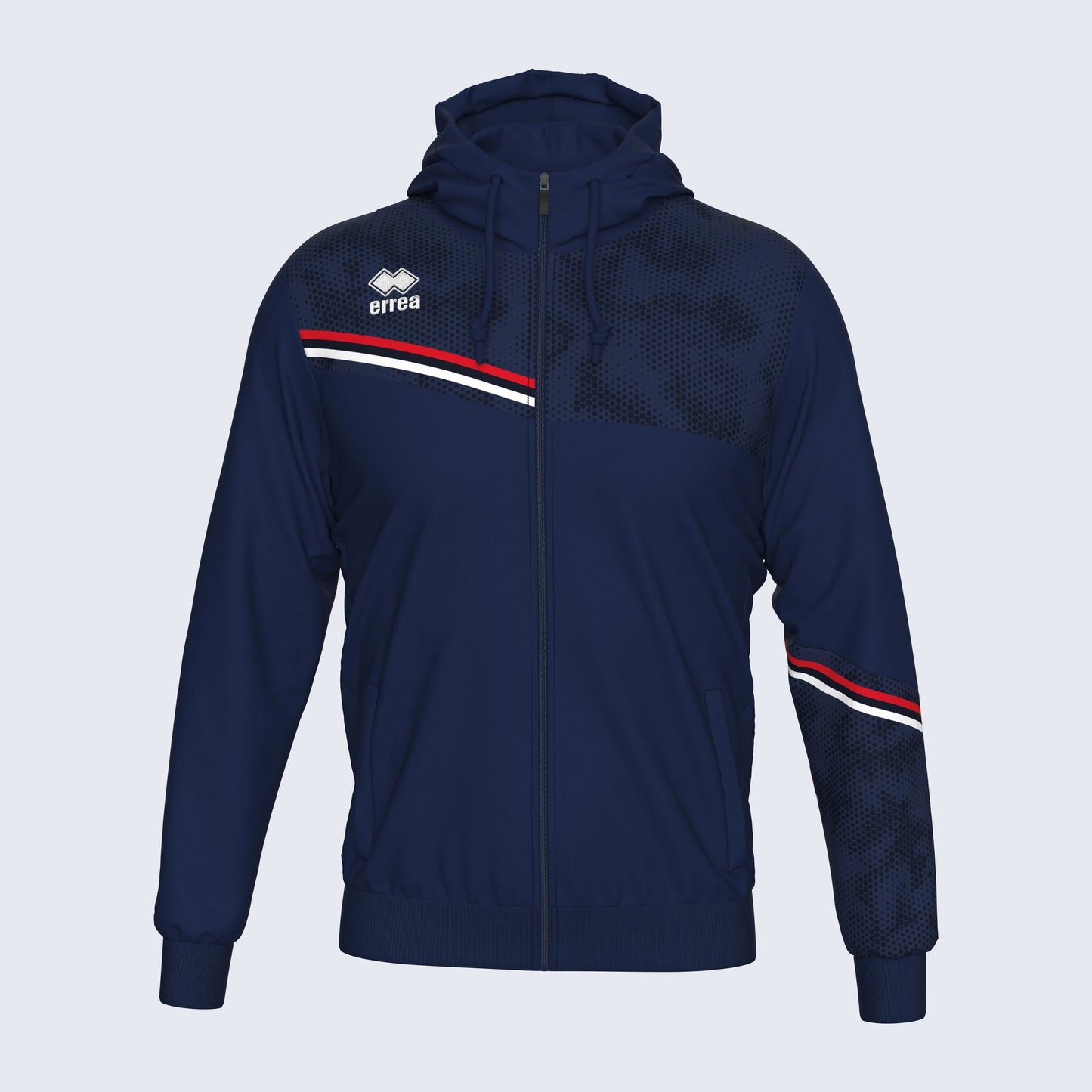 Errea Eber Hoodie Navy Red Junior