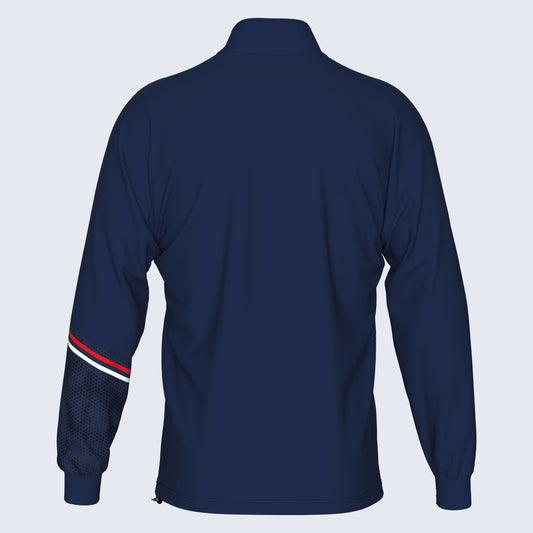 Errea Elias 1/4 Zip Navy Red Junior