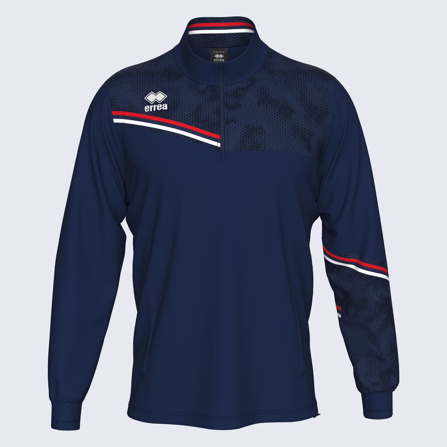 Errea Elias 1/4 Zip Navy Red Junior