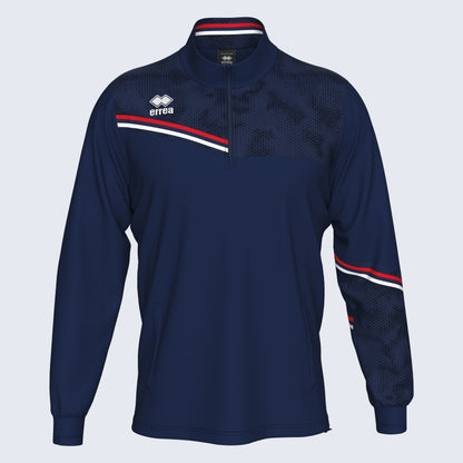Errea Elias 1/4 Zip Navy Red Junior