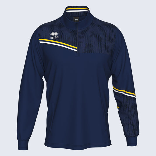 Errea Elias 1/4 Zip Navy Yellow Junior
