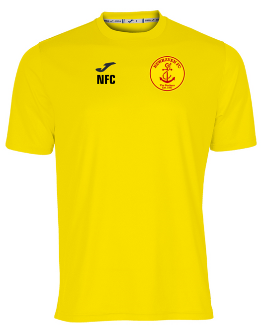 Newhaven FC Players Training Tee Yellow Junior (Combi)