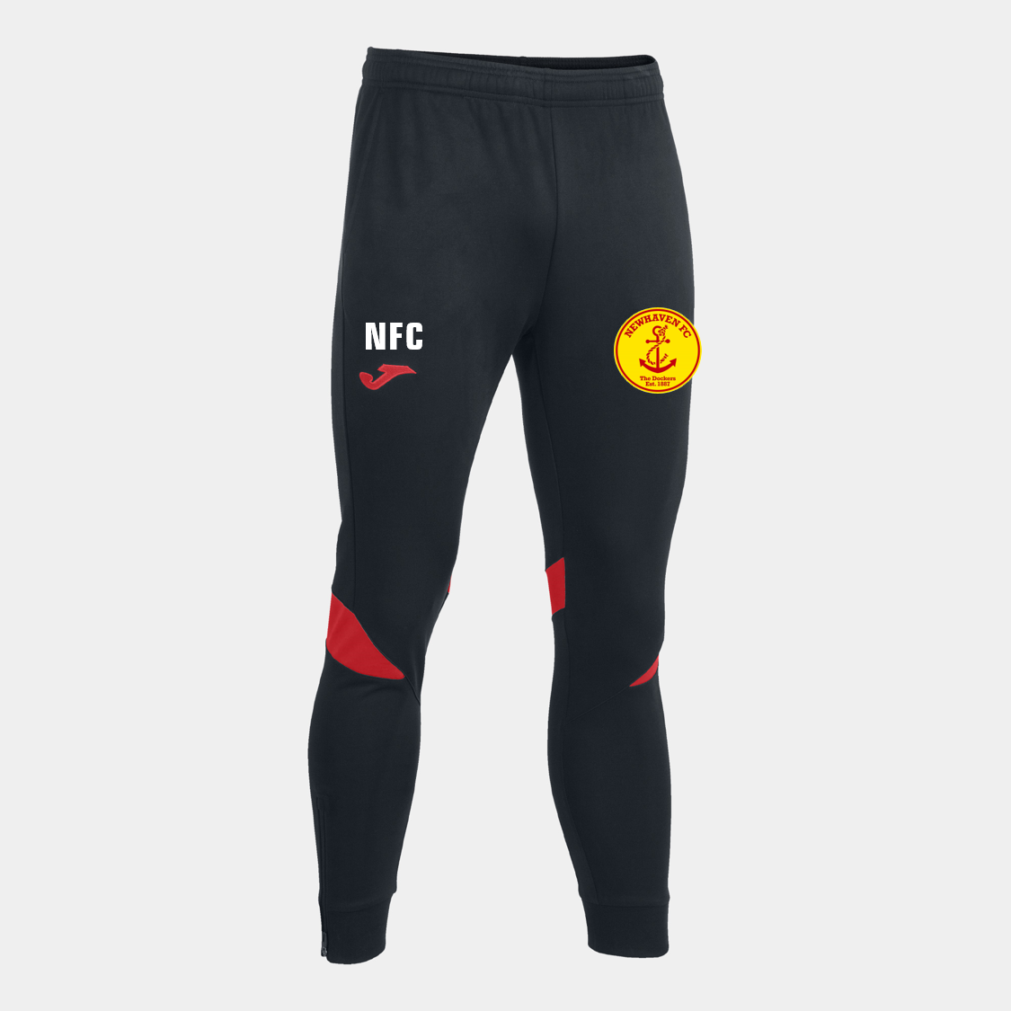 Newhaven FC Training Pant Black/Red Junior (C7)