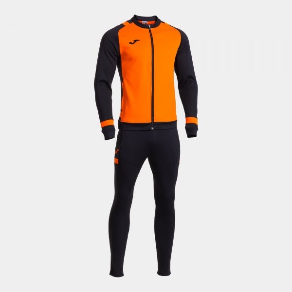 Joma Lider Tracksuit Orange Black Junior