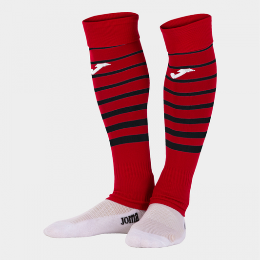 Peacehaven Athletic FC Home Cut Socks Red/Black (Premier 2)