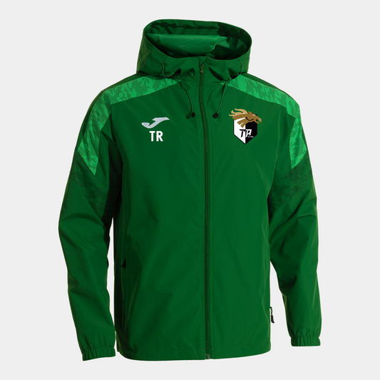 Telscombe Raiders FC Players Rain Jacket Green Adult (C8)