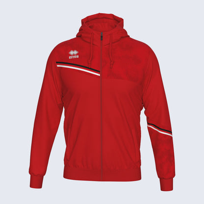 Errea Eber Zip Hoodie Red Junior
