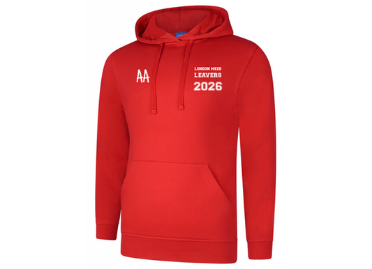 London Meed Leavers Hoodie 2026 Red