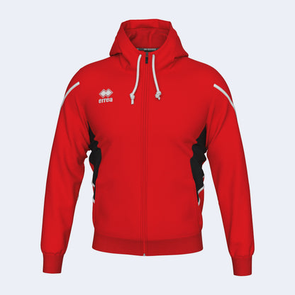 Errea Clancy Zip Hoodie Red Junior
