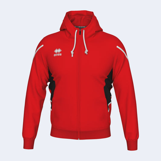 Errea Clancy Zip Hoodie Red Junior