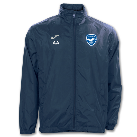 Seagulls FC Coaches Shower Jacket Navy Adult (Rain)