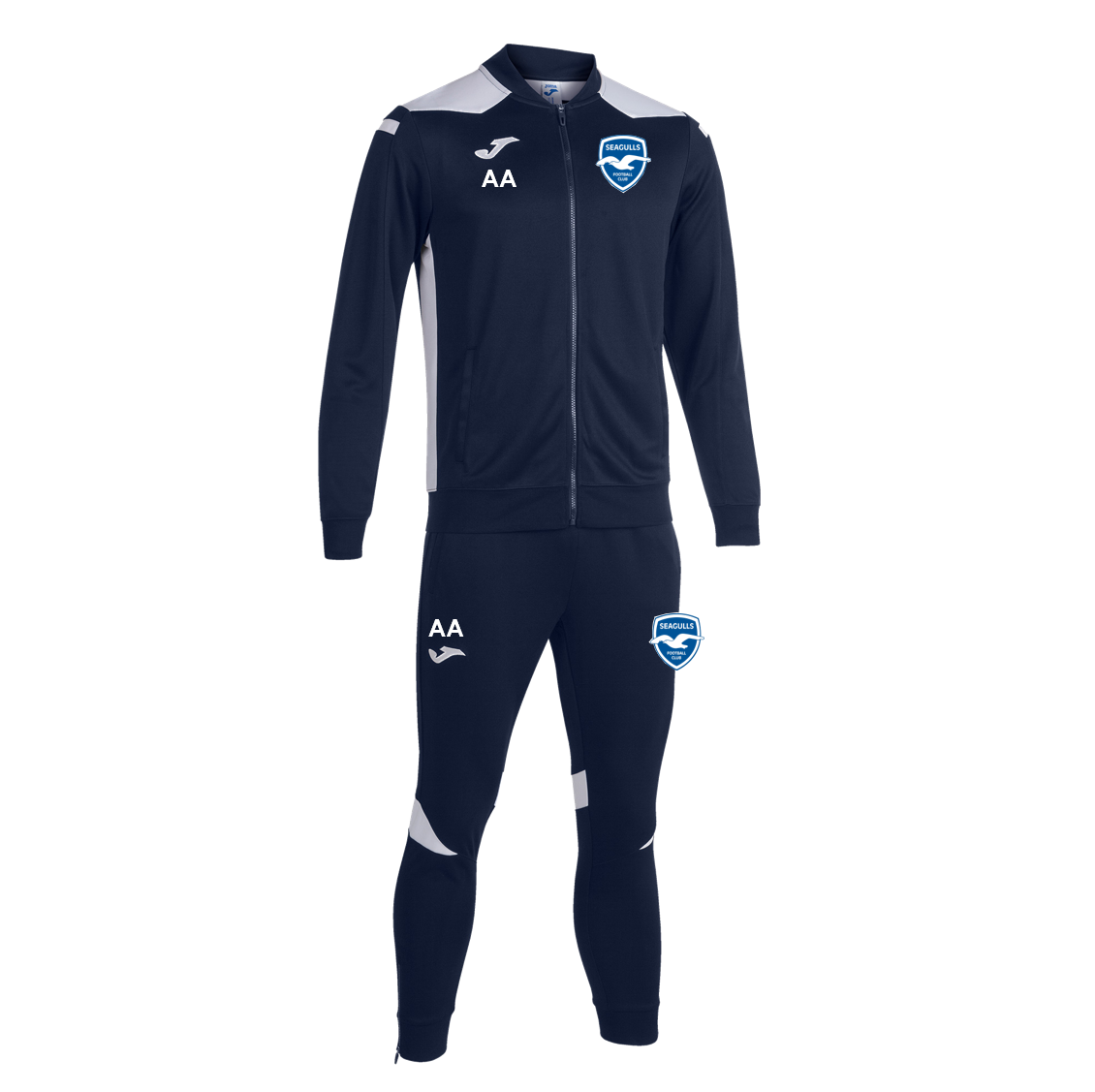 Seagulls FC Coaches Tracksuit Navy/White Adult (C7)