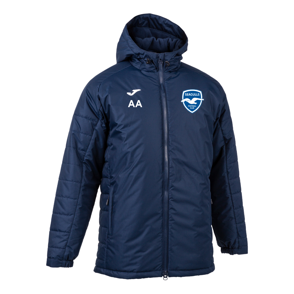 Seagulls FC Coaches Winter Coat Navy Adult (Cervino)