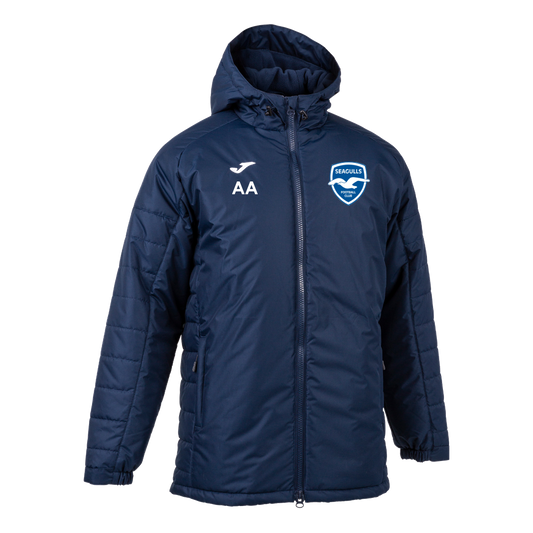 Seagulls FC Coaches Winter Coat Navy Adult (Cervino)