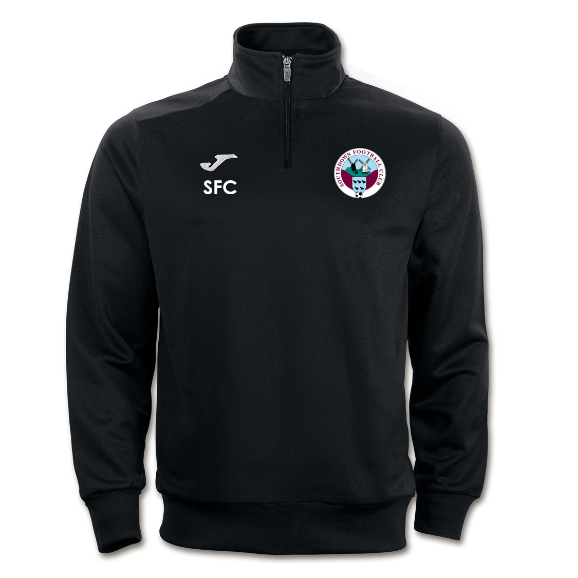 Southdown FC 1/4 Zip Black Junior (Faraon)