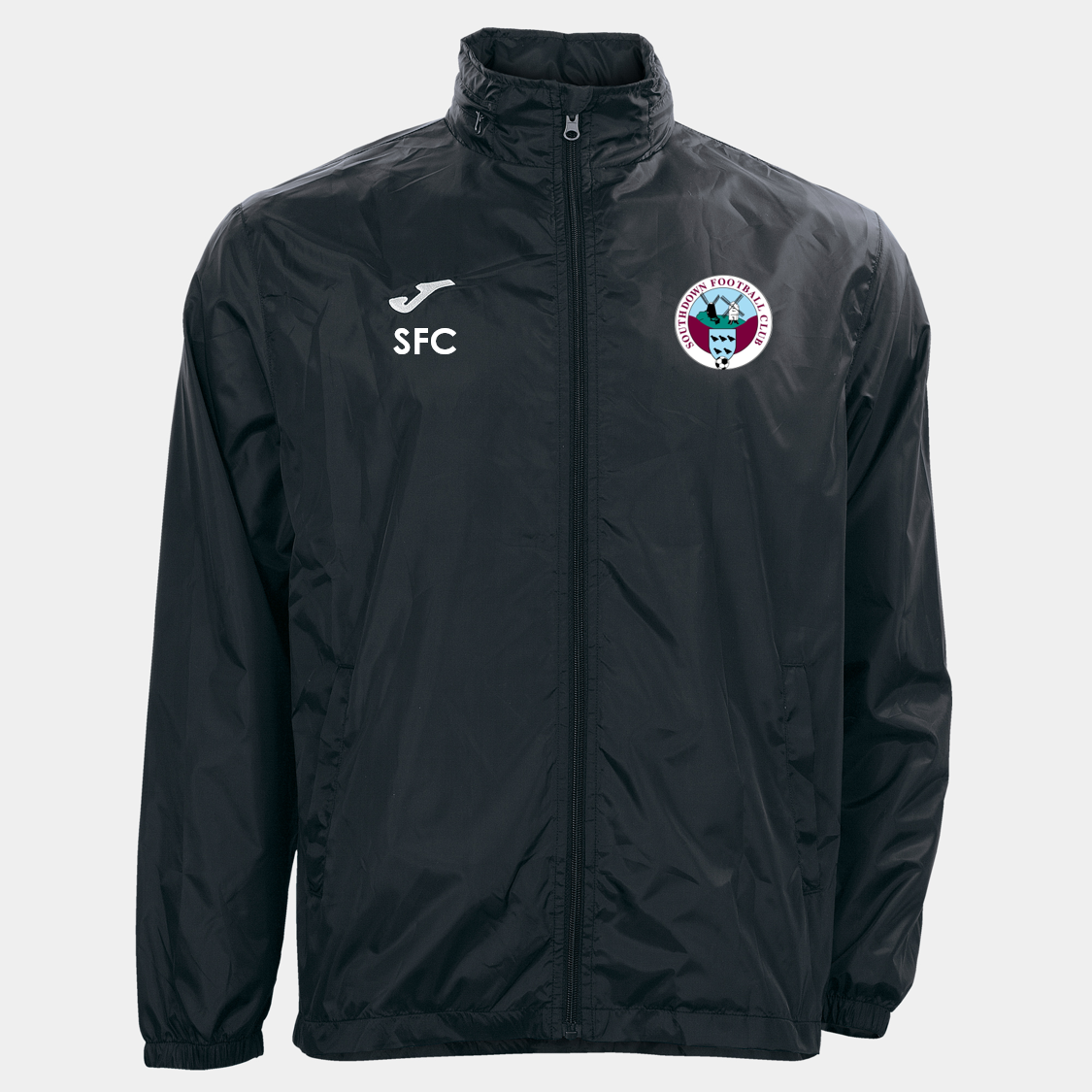 Southdown FC Shower Jacket Black Adults (Rain)