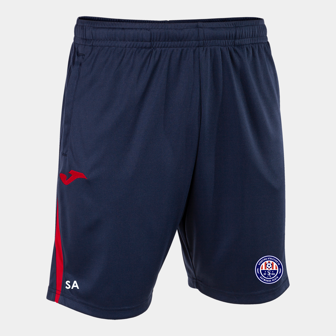 Sporting Athletico Pocket Shorts Navy/Red (C7)
