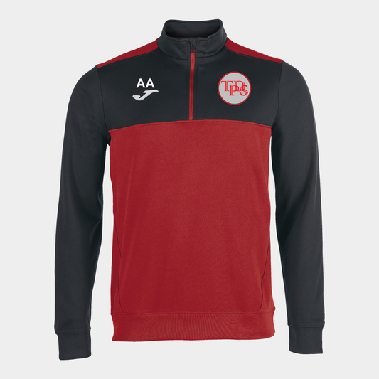 The Drive Prep School 1/4 Zip Red/Black Adult (Winner)