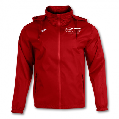 Downlands Community School PE Rain Jacket Red Junior (Trivor)