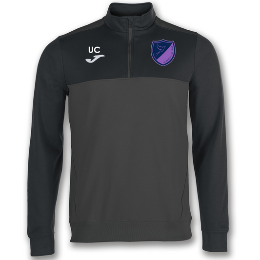 Uckfield College 1/4 Zip Grey/Black (Winner)