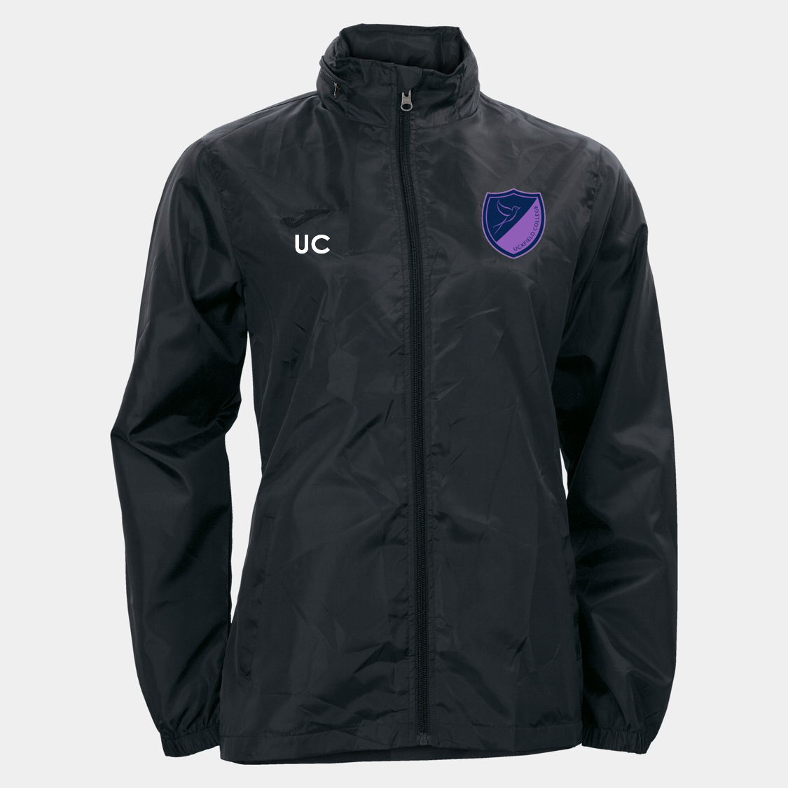 Uckfield College Rain Jacket Womens Fit Black (Galia)