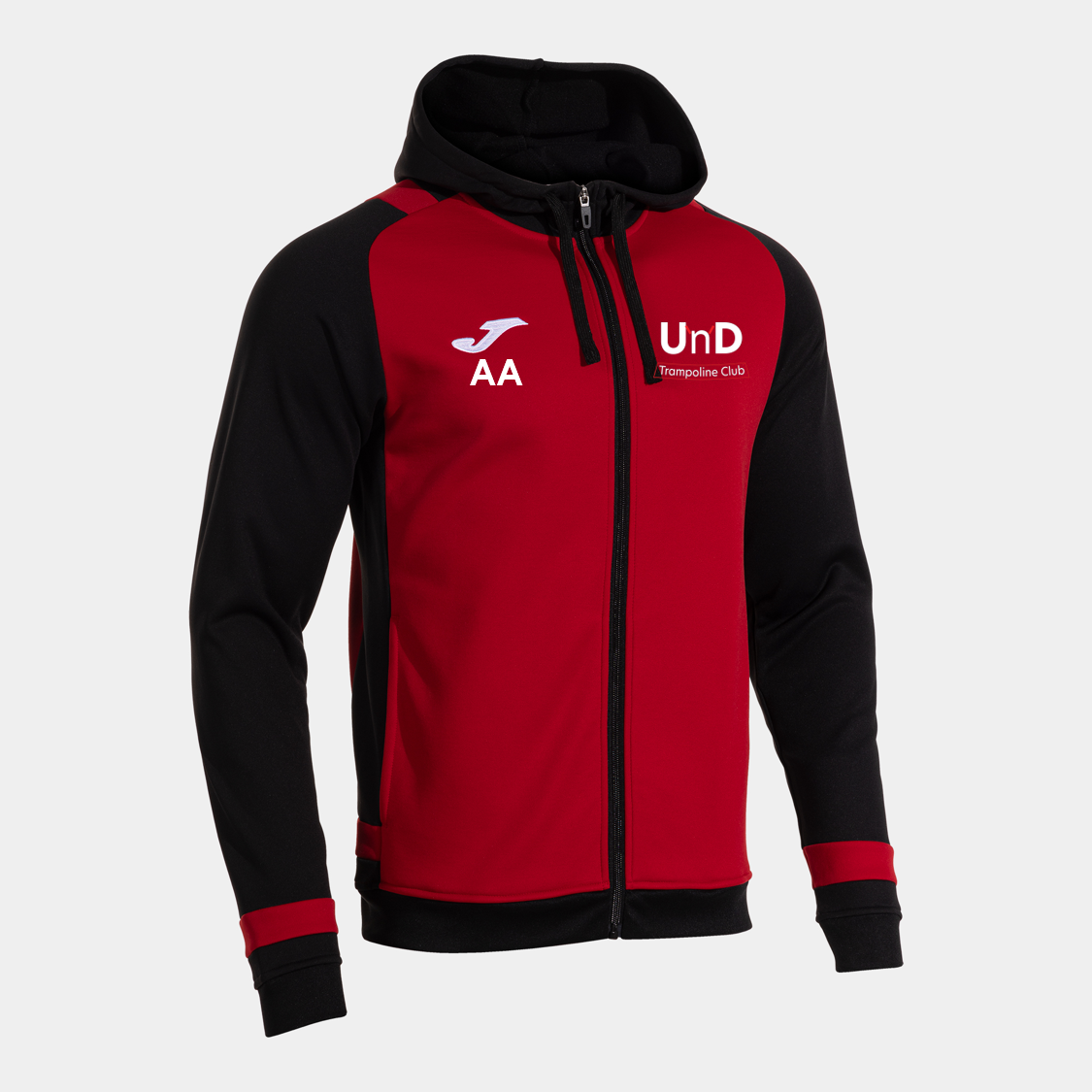 Up'n'Downs Trampoline Club Hooded Jacket Red/Black Adult (Lider)