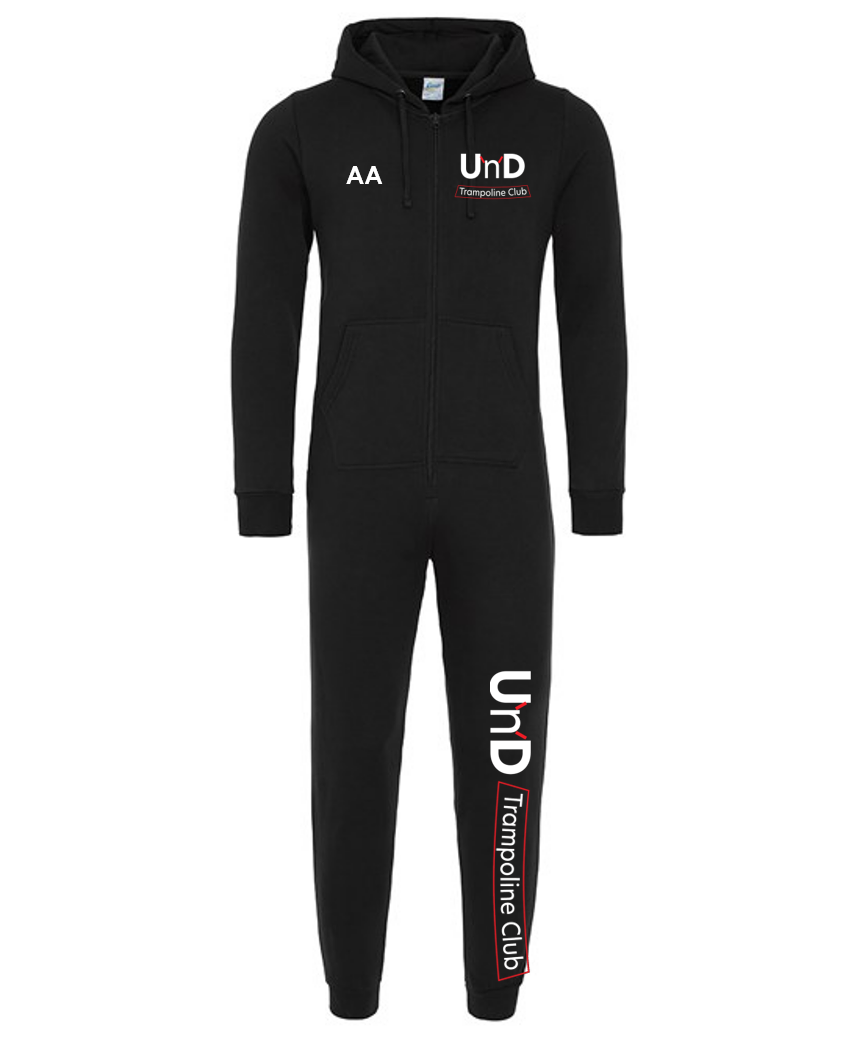 Up'n'Downs Trampoline Club Onesie Black Junior (Comfyco)