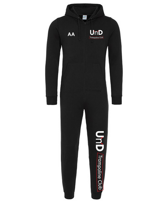 Up'n'Downs Trampoline Club Onesie Black Adult (Comfyco)