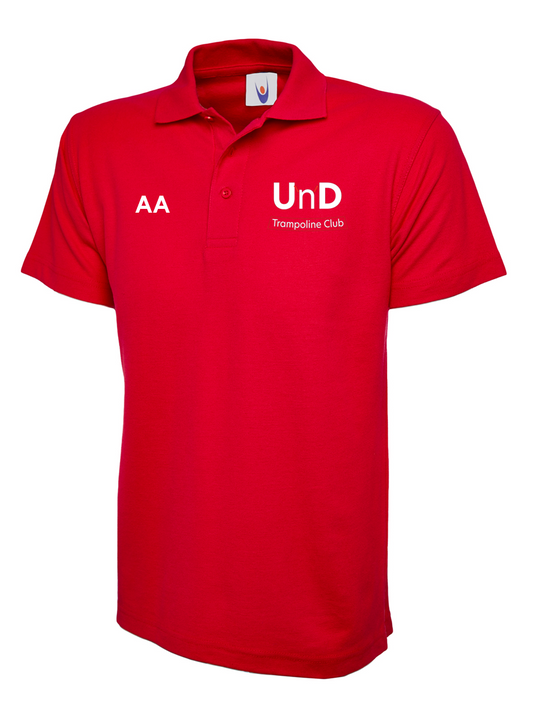 Up'n'Downs Trampoline Club Polo Shirt Red Junior (UC)