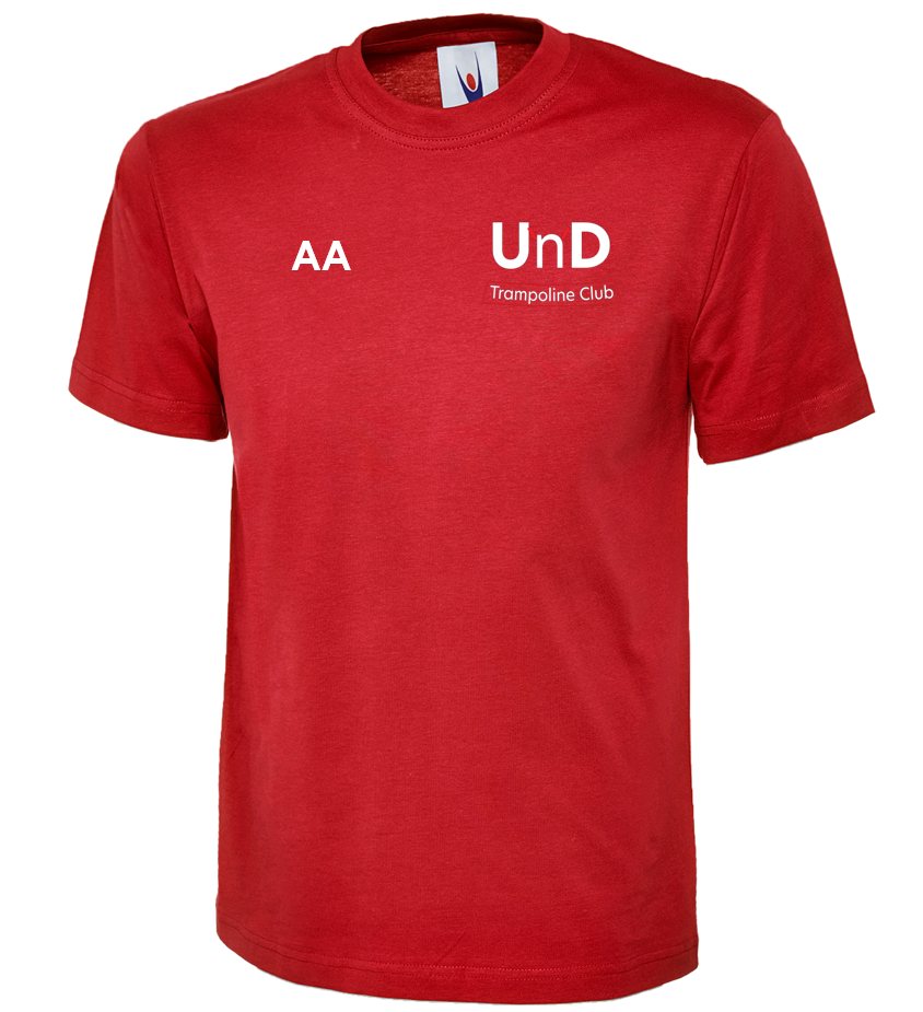Up'n'Downs Trampoline Club Tee Red Junior (UC)